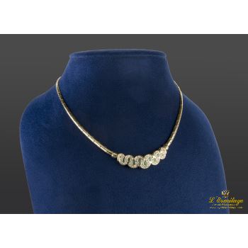 COLLARES<BR>GARGANTILLA ORO AMARILLO DIAMANTES Y E... · ref.: (OIM)