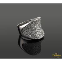 Anillo oro blanco y diamantes