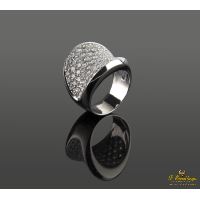 Anillo oro blanco y diamantes