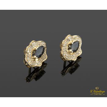 PENDIENTES<BR>PENDEINTES EN ORO AMARILLO CON ZAFIROS... · ref.: AMX