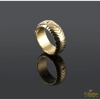 ANILLOS / SORTIJAS<BR>ANILLO ORO AMARILLO TUBOGAS · ref.: (ONI)