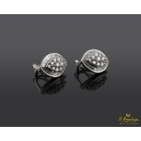 PENDIENTES<BR>PENDIENTES ORO BLANCO Y DIAMANTES