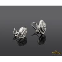 Pendientes oro blanco y diamantes