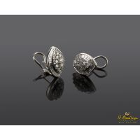 Pendientes oro blanco y diamantes