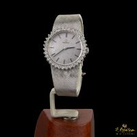 OMEGA<BR>LADY ORO BLANCO CON DIAMANTES