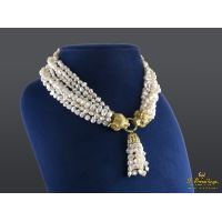 COLLARES<BR>COLLAR DE PERLAS DE RÍO CON CIERRE EN ...