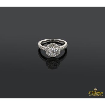 ANILLOS / SORTIJAS<BR>SORTIJA SOLITARIO ORO BLANCO Y DIAMANT... · ref.:  PRESENTA CERTIFICAD...