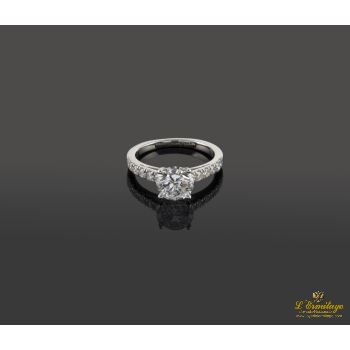 ANILLOS / SORTIJAS<BR>SORTIJA SOLITARIO ORO BLANCO Y DIAMANT... · ref.:  PRESENTA CERTIFICAD...