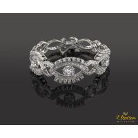 Pulsera oro blanco diamantes