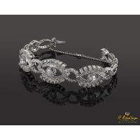 Pulsera oro blanco diamantes