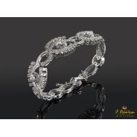 Pulsera oro blanco diamantes