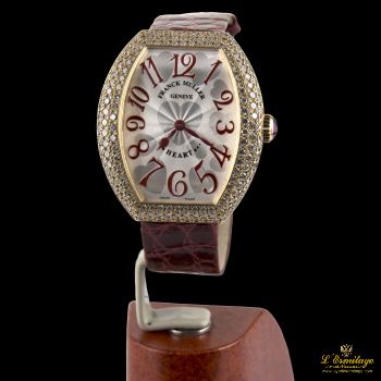 FRANCK MULLER<BR>HEART ORO ROSA Y DIAMANTES. · ref.: 5002 M QZ D3