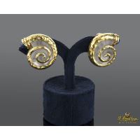 PENDIENTES<BR>PENDIENTES EN FORMA DE CARACOL ORO AMA...