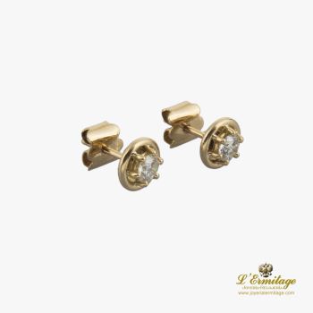 PENDIENTES<BR>PENDIENTES DORMILONAS ORO AMARILLO Y D... · ref.: (NAM)