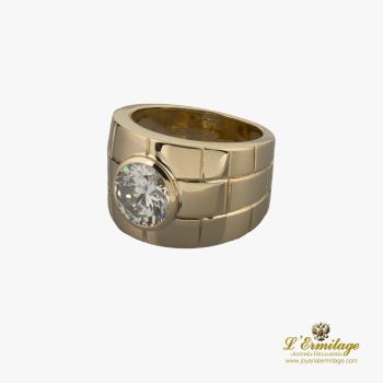 ANILLOS / SORTIJAS<BR>SORTIJA SOLITARIO ORO AMARILLO COLOR G... · ref.: PRESENTA CERTIFICADO...