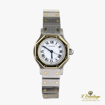 CARTIER<BR>SANTOS OCTAGON ACERO Y ORO AUTOMÁTICO ... · ref.: 187903