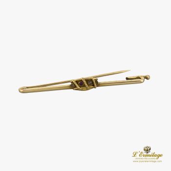 BROCHES / ALFILERES<BR>BROCHE-ALFILER ORO AMARILLO ANTIGUO · ref.: (NMX)