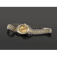 Lady-datejust oro blanco oro amarillo y diamantes president 26mm 