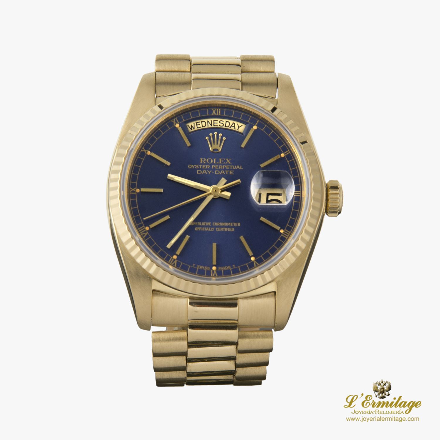 Reloj Rolex Day-Date President Oro Amarillo Caballero Automático. Oro Amarillo. Reloj De · Compra Venta de Relojes de Lujo y Joyas · Joyería L'Ermitage