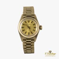 Oyster perpetual oro amarillo president señora 26mm 