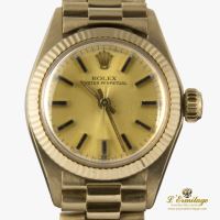 Oyster perpetual oro amarillo president señora 26mm 