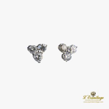 PENDIENTES<BR>PENDIENTES DORMILONAS ORO BLANCO · ref.: (OCM)