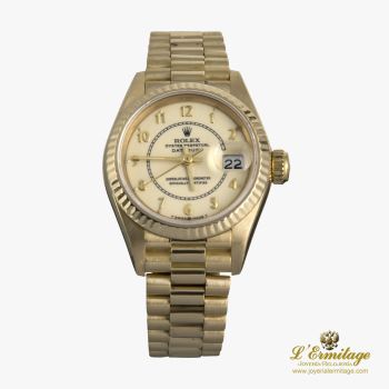 ROLEX<BR>LADY-DATEJUST PRESIDENT ORO AMARILLO S... · ref.: 69178