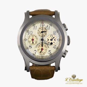 CUERVO Y SOBRINOS<BR>ROBUSTO CALENDARIO ANUAL CHRONOGRAPH A... · ref.: 2859