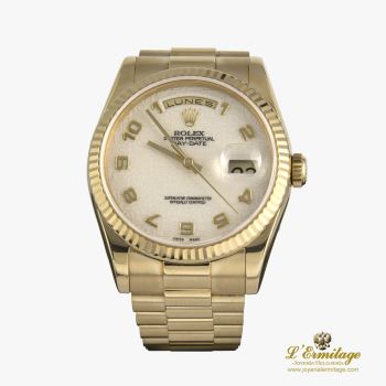 ROLEX<BR>DAY-DATE PRESIDENT ORO AMARILLO CABALL... · ref.: 118238