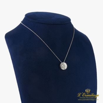 COLLARES<BR>GARGANTILLA ORO BLANCO Y DIAMANTES BAG... · ref.: (RIM)