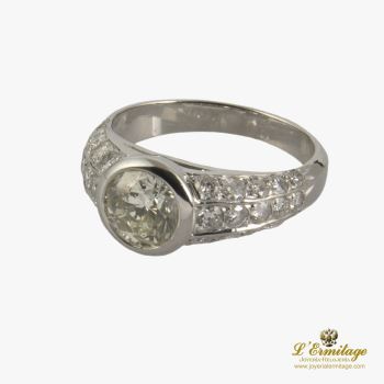 ANILLOS DE COMPROMISO<BR>SORTIJA ORO BLANCO Y DIAMANTES COLOR L... · ref.: PRESENTA CERTIFICADO...