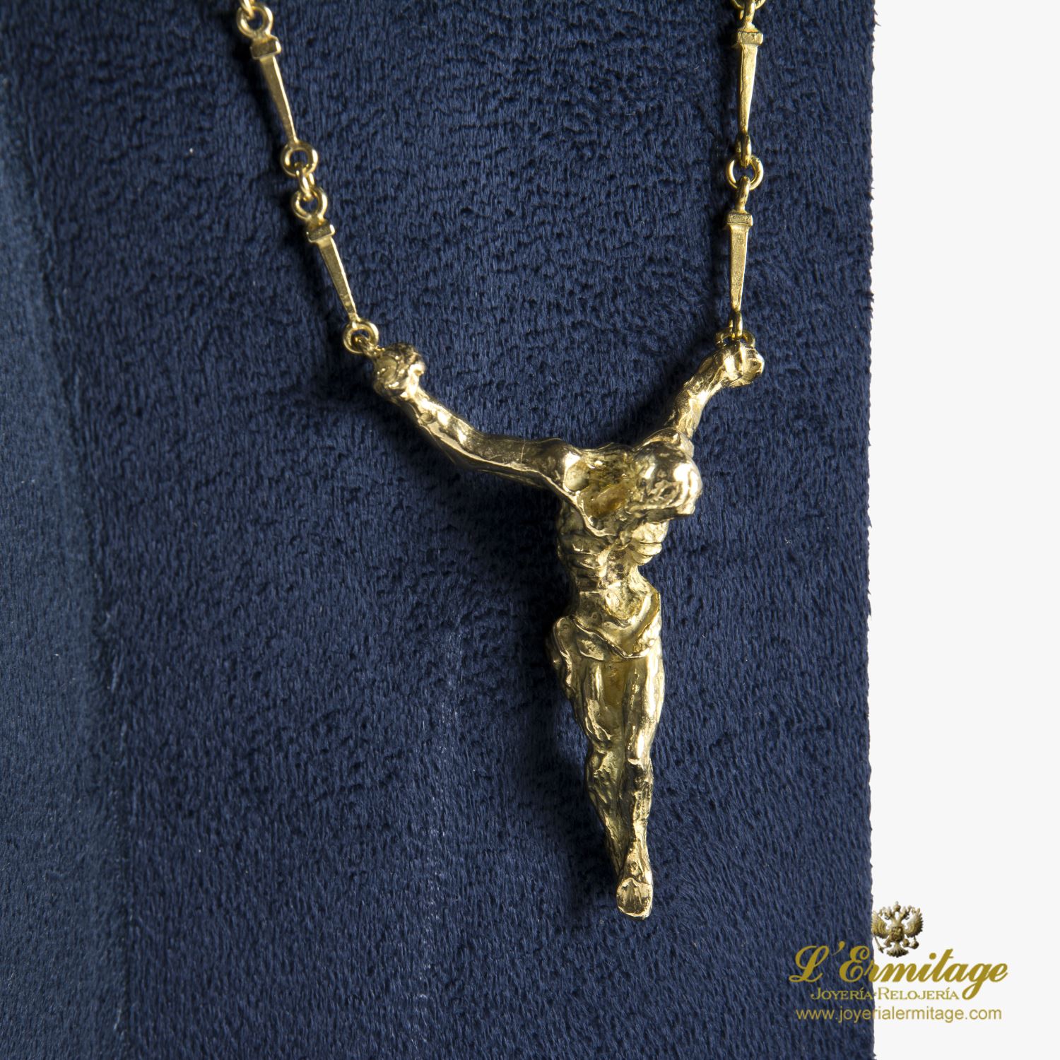 Collar Cristo Dalí Oro Amarillo en oro amarillo · Compra Venta de Relojes de Lujo y · Joyería L'Ermitage