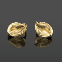 Pendientes cartier antiguos oro amarillo 14 kt.