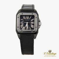 CARTIER<BR>SANTOS 100 ACERO BLACK PVD AUTOMÁTICO ...