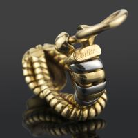 Pendientes cartier nudo de hércules acero y oro citrino 