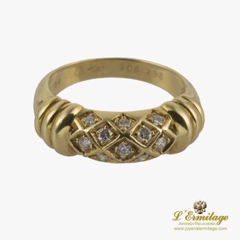 ANILLOS / SORTIJAS<BR>ANILLO CARTIER ORO AMARILLO Y DIAMANTE... · ref.: (LMX)