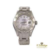 ROLEX<BR>LADY-DATEJUST PEARLMASTER ORO BLANCO Y...