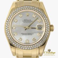 Datejust pearlmaster oro amarillo y diamantes cadete 34mm 