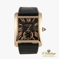 CARTIER<BR>TANK MC ORO ROSA CABALLERO.