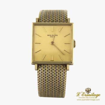 PATEK PHILIPPE<BR>CLASSIC CUADRADO CABALLERO ORO AMARILL... · ref.: 3430