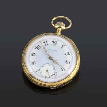 ELGIN<BR>RELOJ DE BOLSILLO LEPINE ORO AMARILLO.... · ref.: 