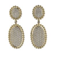 Pendientes colgantes oro amarillo y diamantes