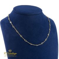 COLLARES<BR>GARGANTILLA ORO AMARILLO Y ZAFIROS. 45...