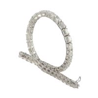 Pulsera riviere oro blanco y diamantes