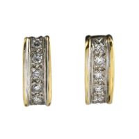 Pendientes oro amarillo y diamantes