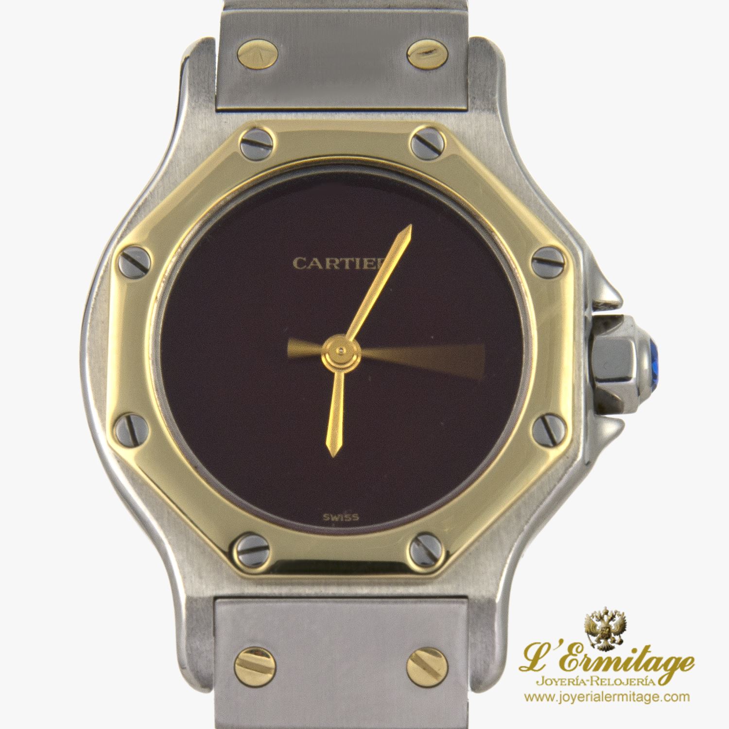 Reloj Cartier Santos Octagon Acero Y Oro Automático Señora. Automático ...