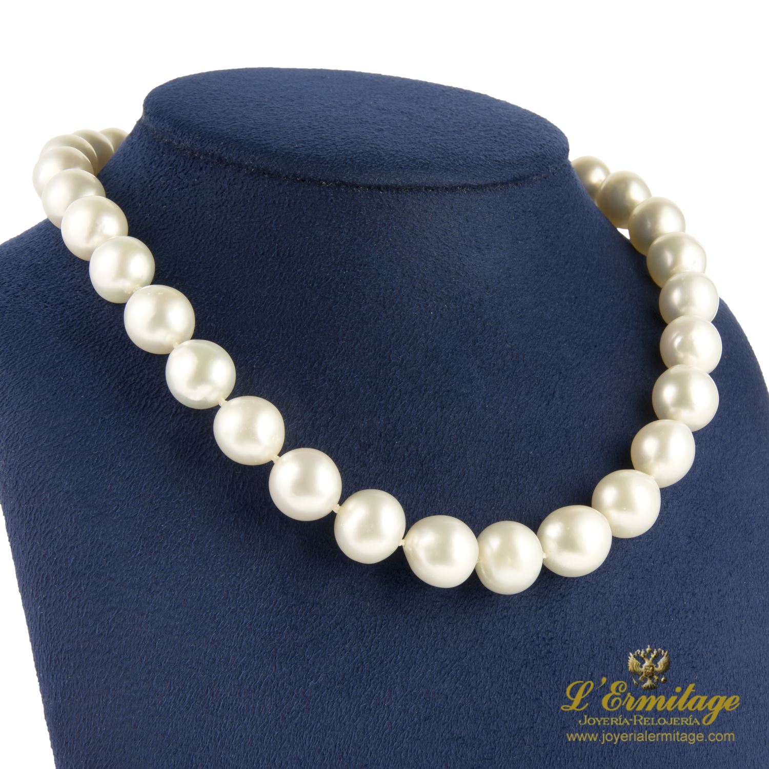 Collar perlas australianas. 40Cm largo.