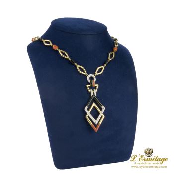 COLLARES<BR>GARGANTILLA ANTIGUA ORO AMARILLO ÓNIX ... · ref.: (NIMX)