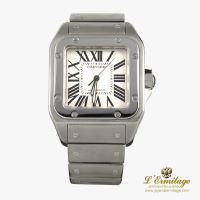 CARTIER<BR>SANTOS 100 ACERO AUTOMÁTICO CABALLERO ...