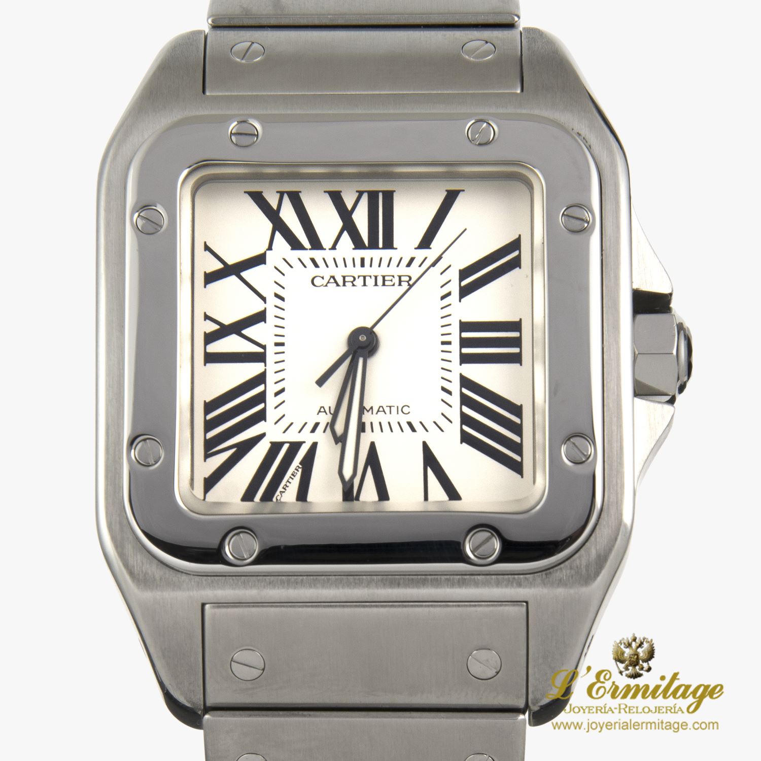 Reloj Cartier Santos 100 Acero Automático Caballero. Automático. Acero ...